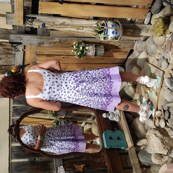 K Petite Collection ombre floral midi sundress - Picture 2 of 3